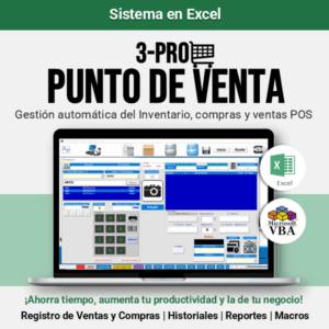 Sistema Punto de Venta en Excel - 3Pro