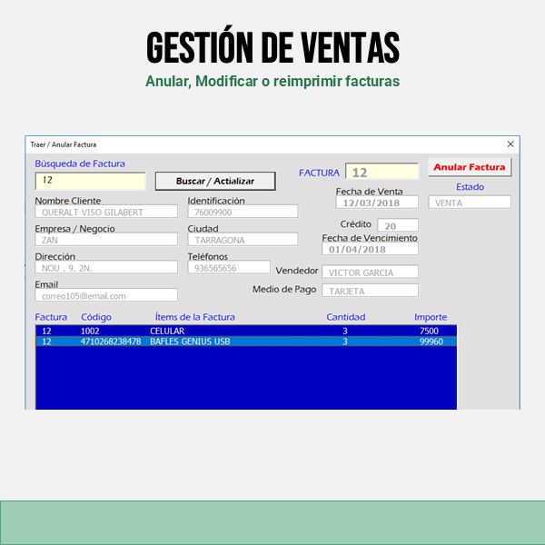 Sistema Punto de Venta en Excel - 3Pro - Aplicaciones Productivas