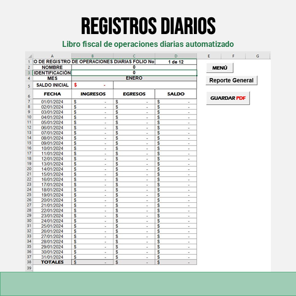 Sistema Control de Caja en Excel - Imagen 8
