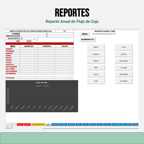 Sistema Control de Caja en Excel - Imagen 7