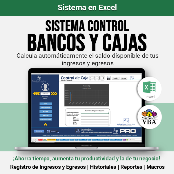 Sistema Control de Caja en Excel