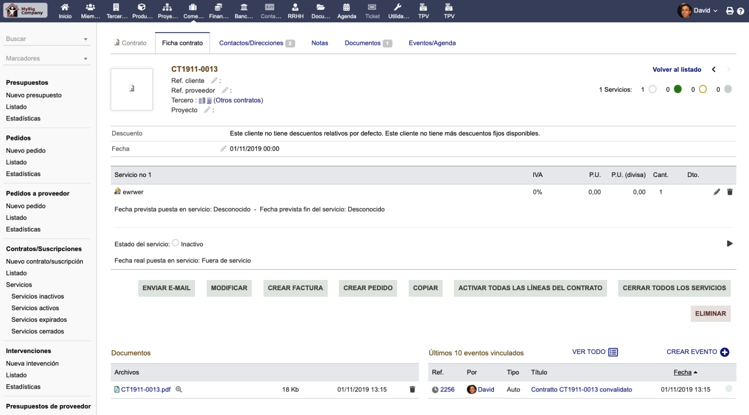 Características - Gestión de Contratos - Aplicaciones Productivas