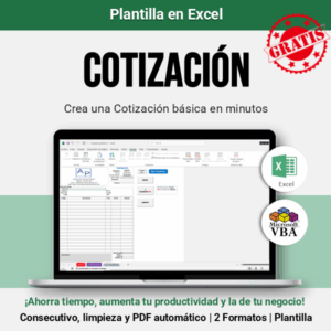 Plantilla de Cotización en Excel - Descargar grátis